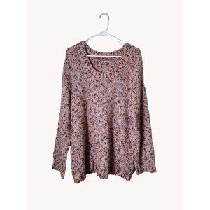 Ecote Sweater Medium Long Sleeve Multicolor Alpaca Polyester Festive Holiday